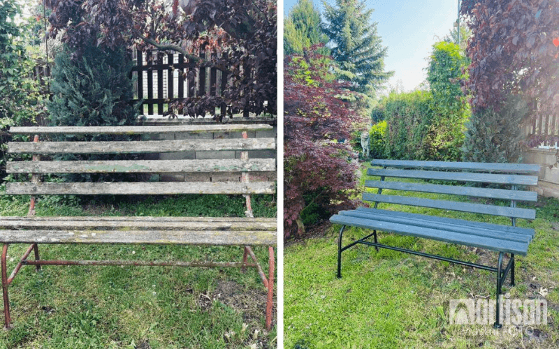 Renovovaná lavička